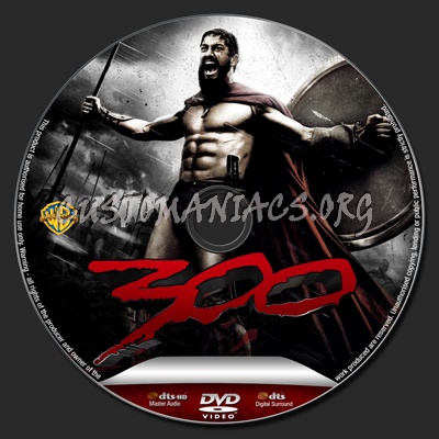 300 dvd label