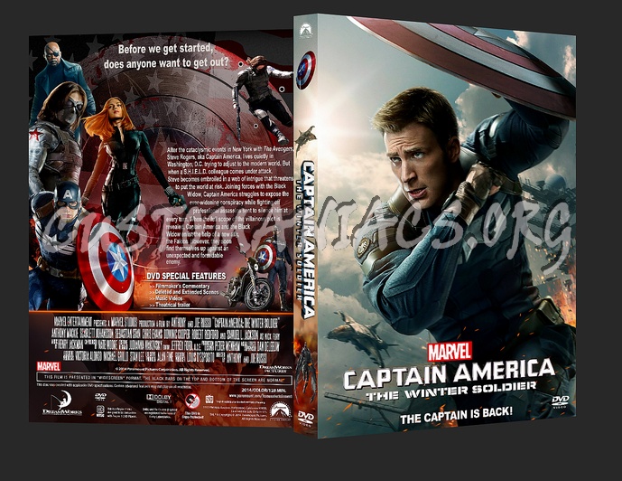 Captain America: The Winter Soldier dvd cover