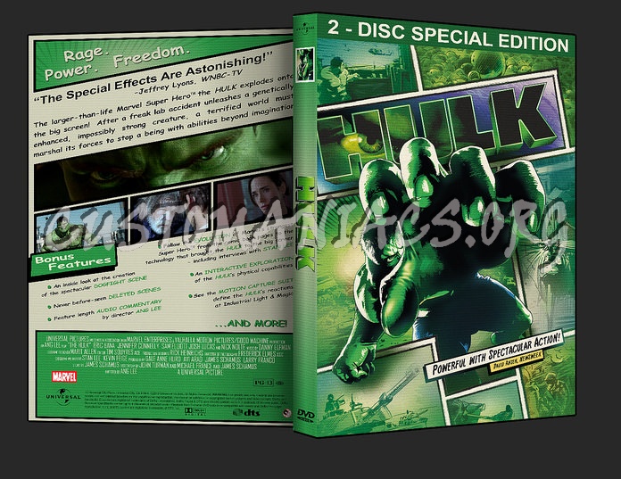 Hulk dvd cover