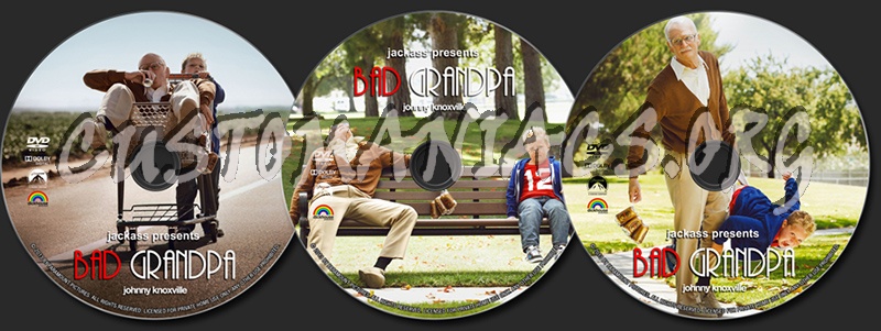 Jackass Presents: Bad Grandpa dvd label