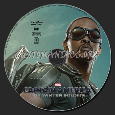 Captain America: The Winter Soldier dvd label