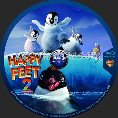 Happy Feet 2 blu-ray label