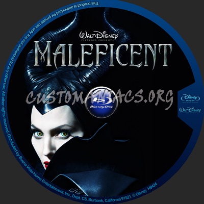Maleficent blu-ray label