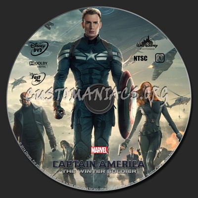 Captain America: The Winter Soldier dvd label