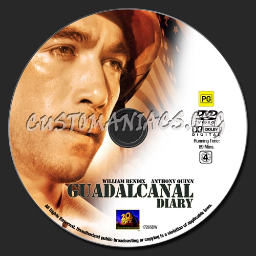 Guadalcanal Diary dvd label