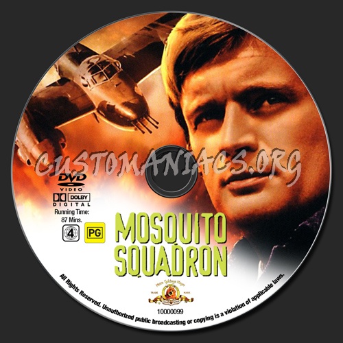 Mosquito Squadron dvd label