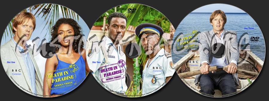 Death In Paradise Series 3 dvd label