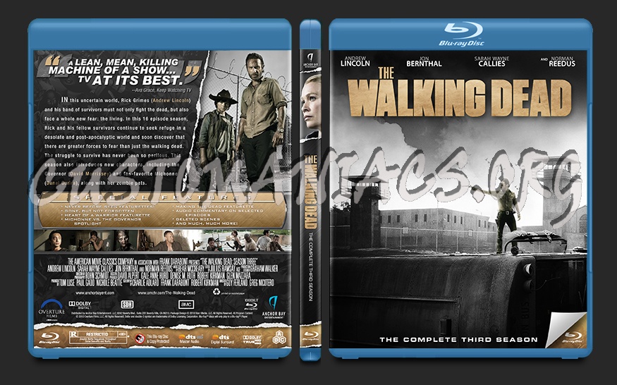 The Walking Dead Season Three blu-ray cover
