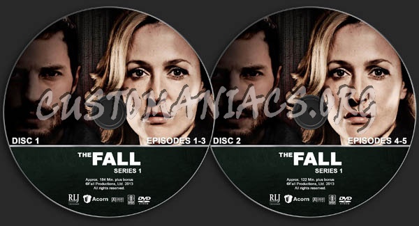 The Fall - Series 1 dvd label