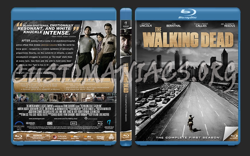 The Walking Dead Season One blu-ray cover