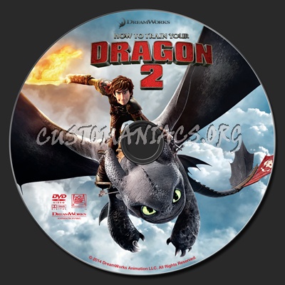 How To Train Your Dragon 2 dvd label