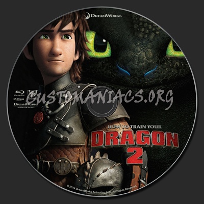 How To Train Your Dragon 2 blu-ray label