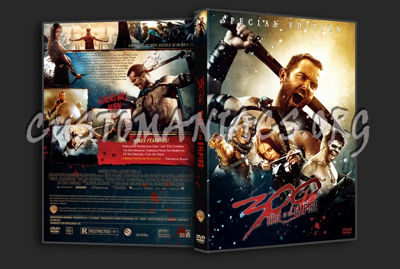 300 Rise of an Empire dvd cover
