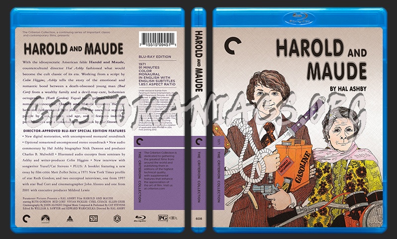 608 - Harold And Maude blu-ray cover