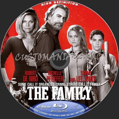 The Family blu-ray label