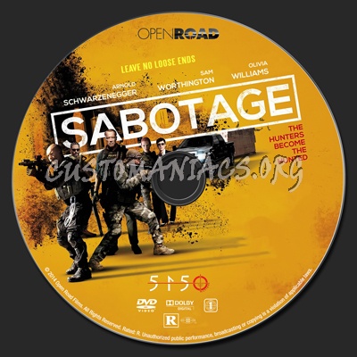 Sabotage dvd label