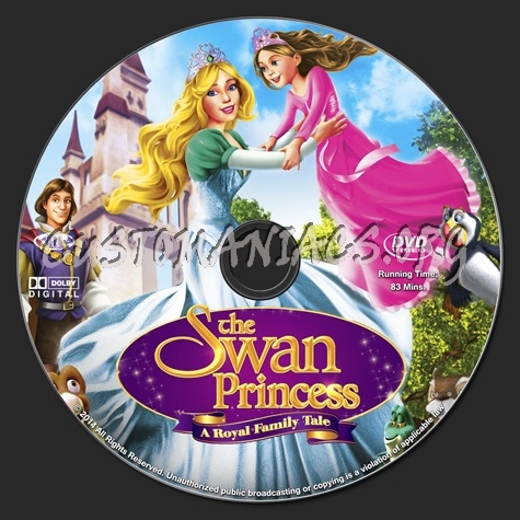 The Swan Princess A Royal Family Tale dvd label