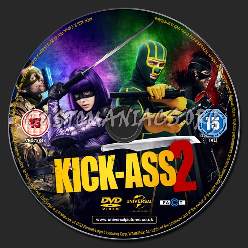 Kick-Ass 2 dvd label
