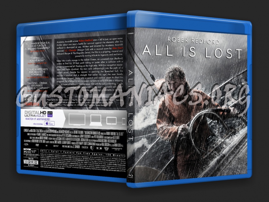 All Is Lost blu-ray cover