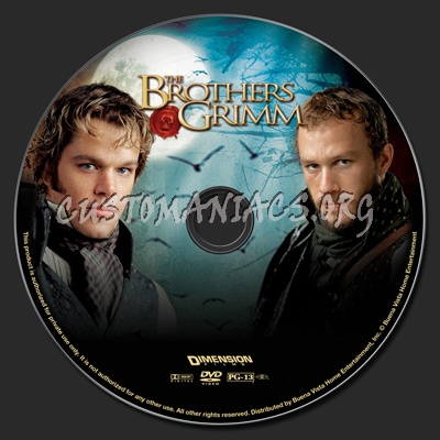 The Brothers Grimm dvd label