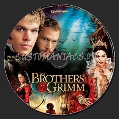 The Brothers Grimm dvd label