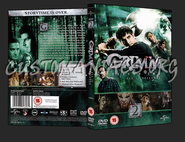 Grimm Season 2 dvd cover