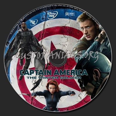 Captain America: The Winter Soldier dvd label