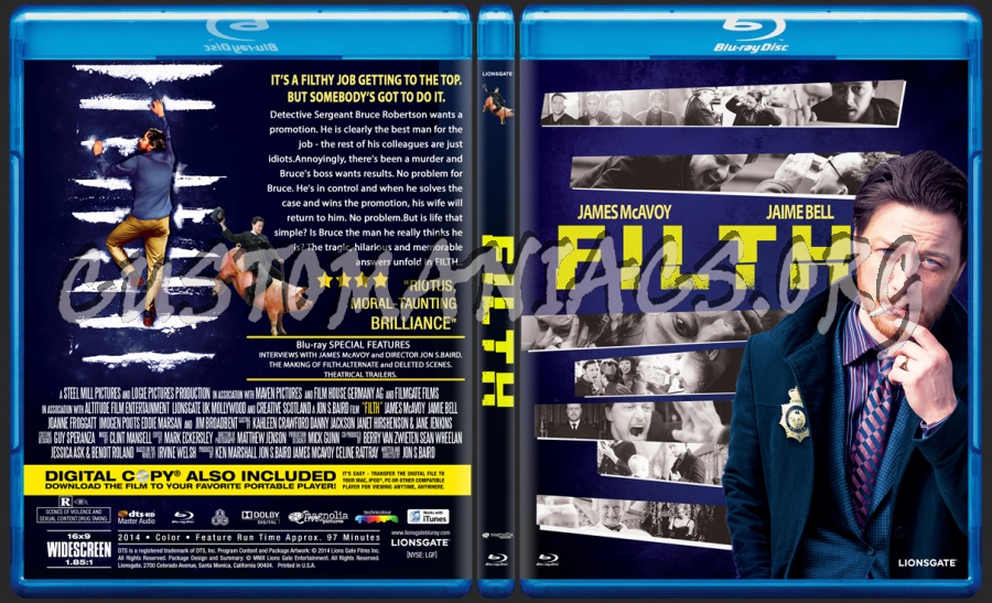 Filth blu-ray cover