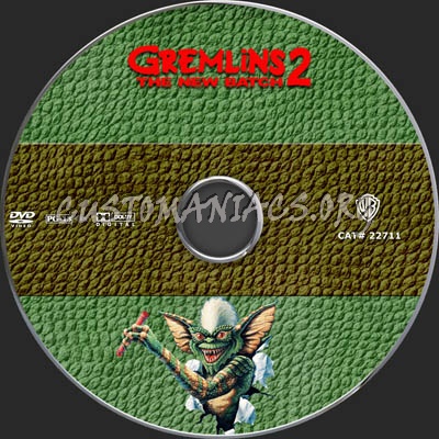 Gremlins 1 & 2 dvd label
