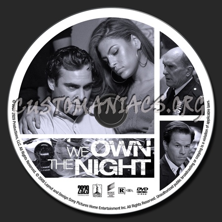 We Own The Night dvd label