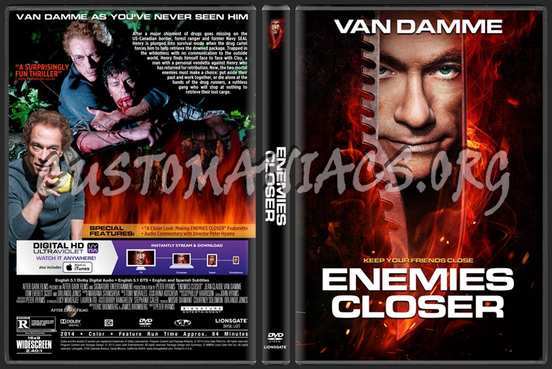 Enemies Closer (2013) dvd cover