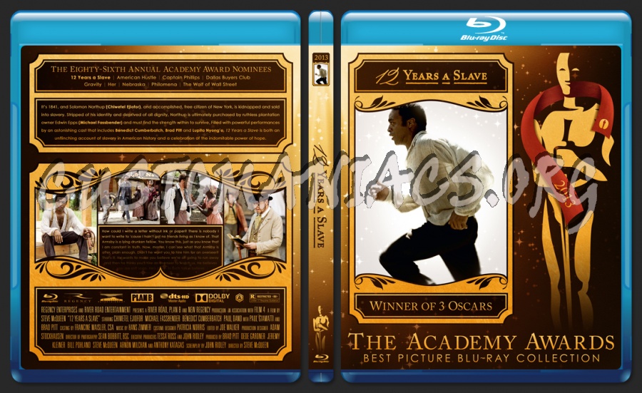 12 Years a Slave - 2013 - Academy Awards Collection blu-ray cover