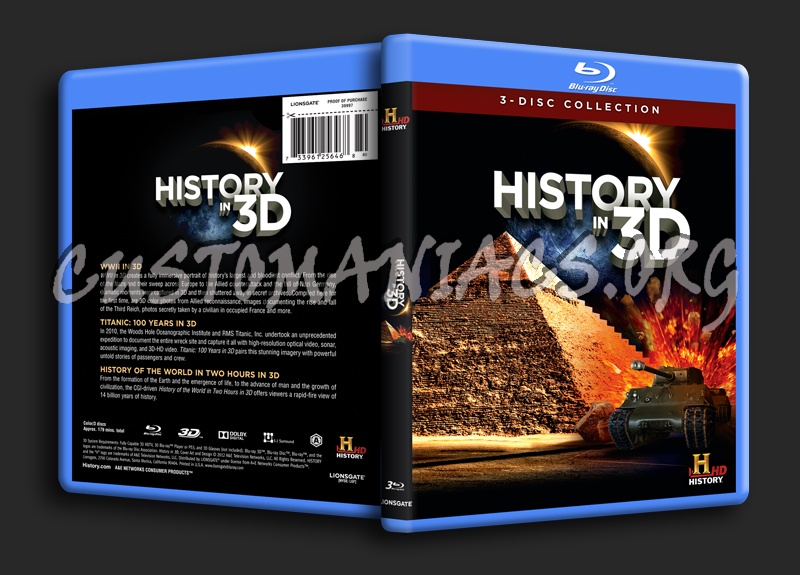 History in 3D blu-ray cover