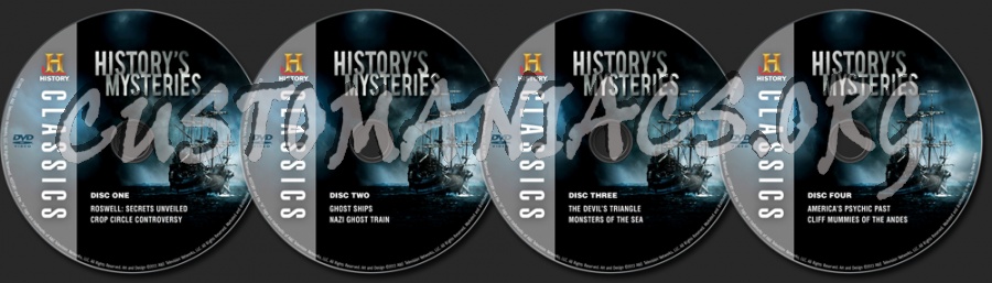 History's Mysteries dvd label