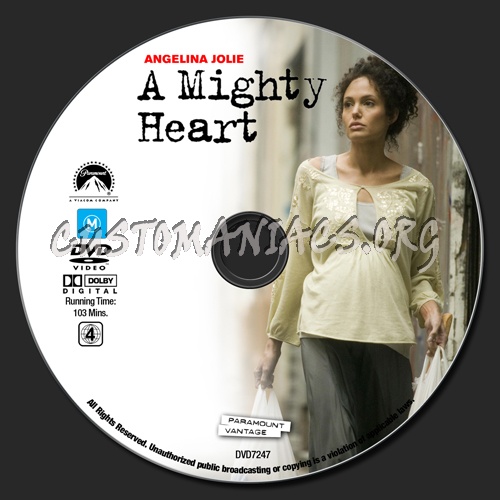 A Mighty Heart dvd label