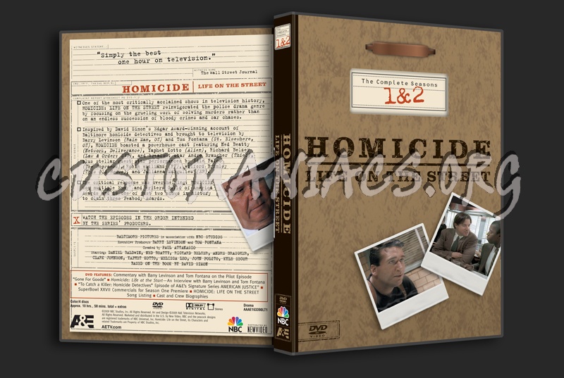 Homicide Season 1&2 dvd cover