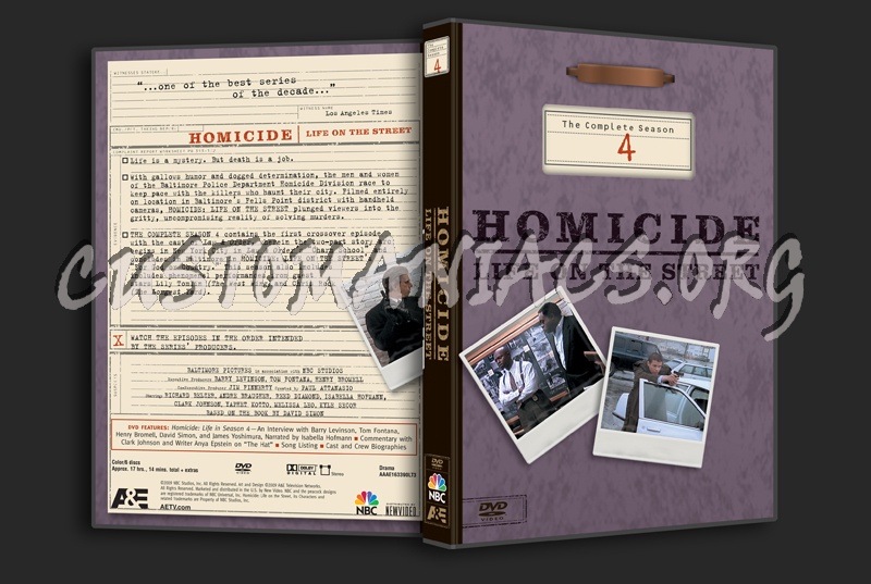 Homicide Season 4 dvd cover