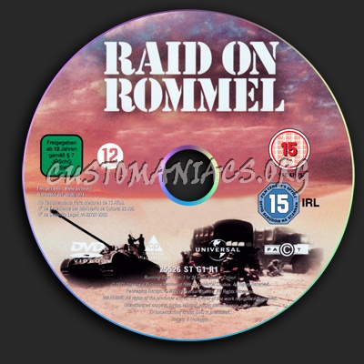 Raid on Rommel dvd label