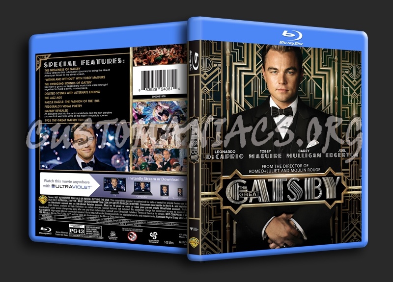 The Great Gatsby blu-ray cover