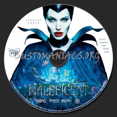 Maleficent dvd label