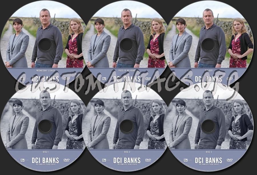 DCI Banks - The Complete Third Series dvd label