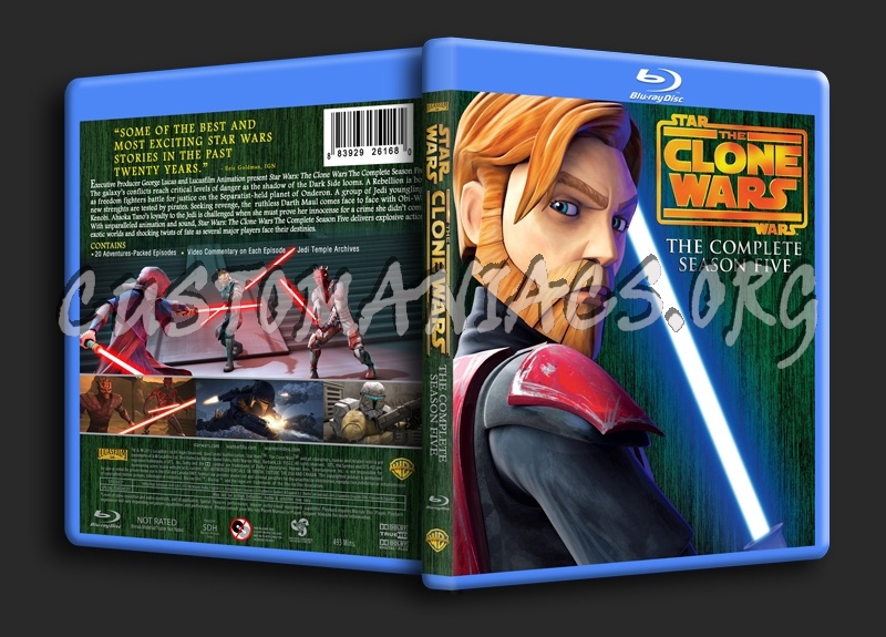 Star Wars The Clone Wars Season 5 blu-ray cover