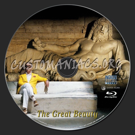 The Great Beauty blu-ray label