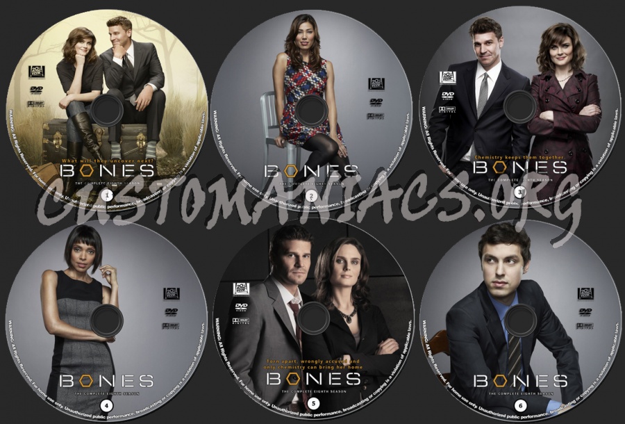 Bones - Season 8 dvd label