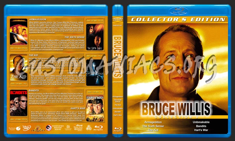 Bruce Willis Collection 3 blu-ray cover