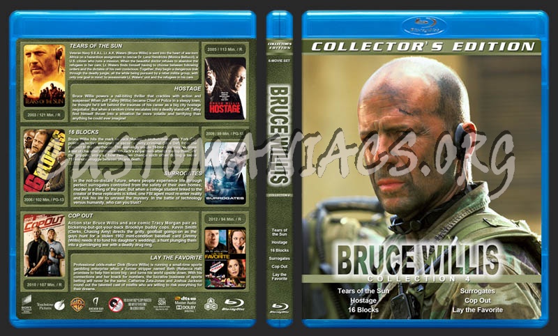 Bruce Willis Collection 4 blu-ray cover