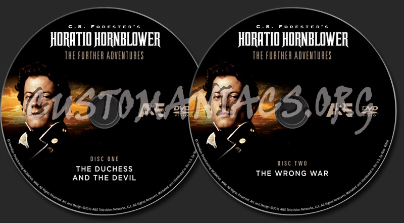 Horatio Hornblower The Further Adventures dvd label