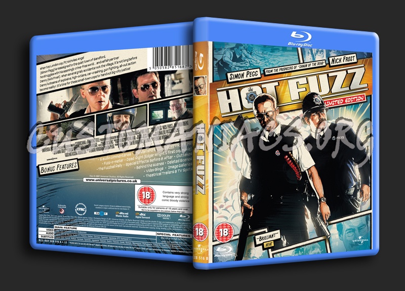 Hot Fuzz blu-ray cover