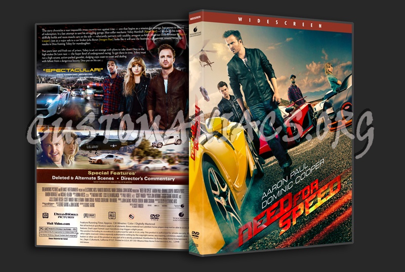 Need for Speed dvd cover