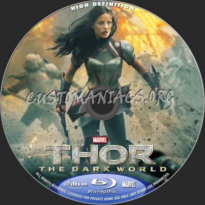 Thor: The Dark World (2D+3D) blu-ray label